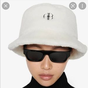 Like new Anine Bing white bucket hat